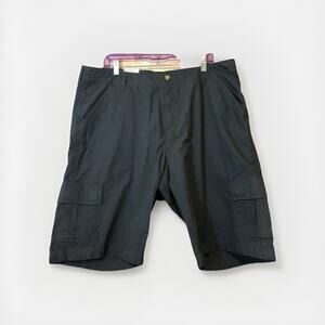 Key Ripstop Mens Cargo Shorts Size 40 Gray Casual Flat Front New Walking